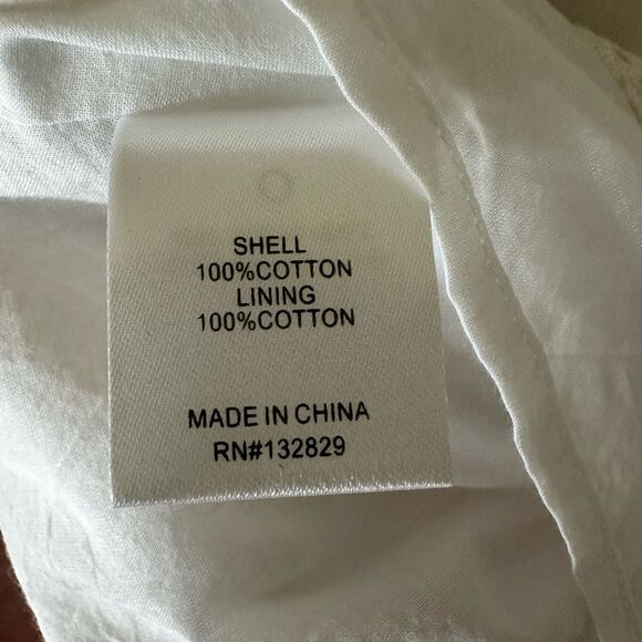 NWT Lovers + Friends Eyelet White Cotton Mini Dress Size M - Picture 8 of 8